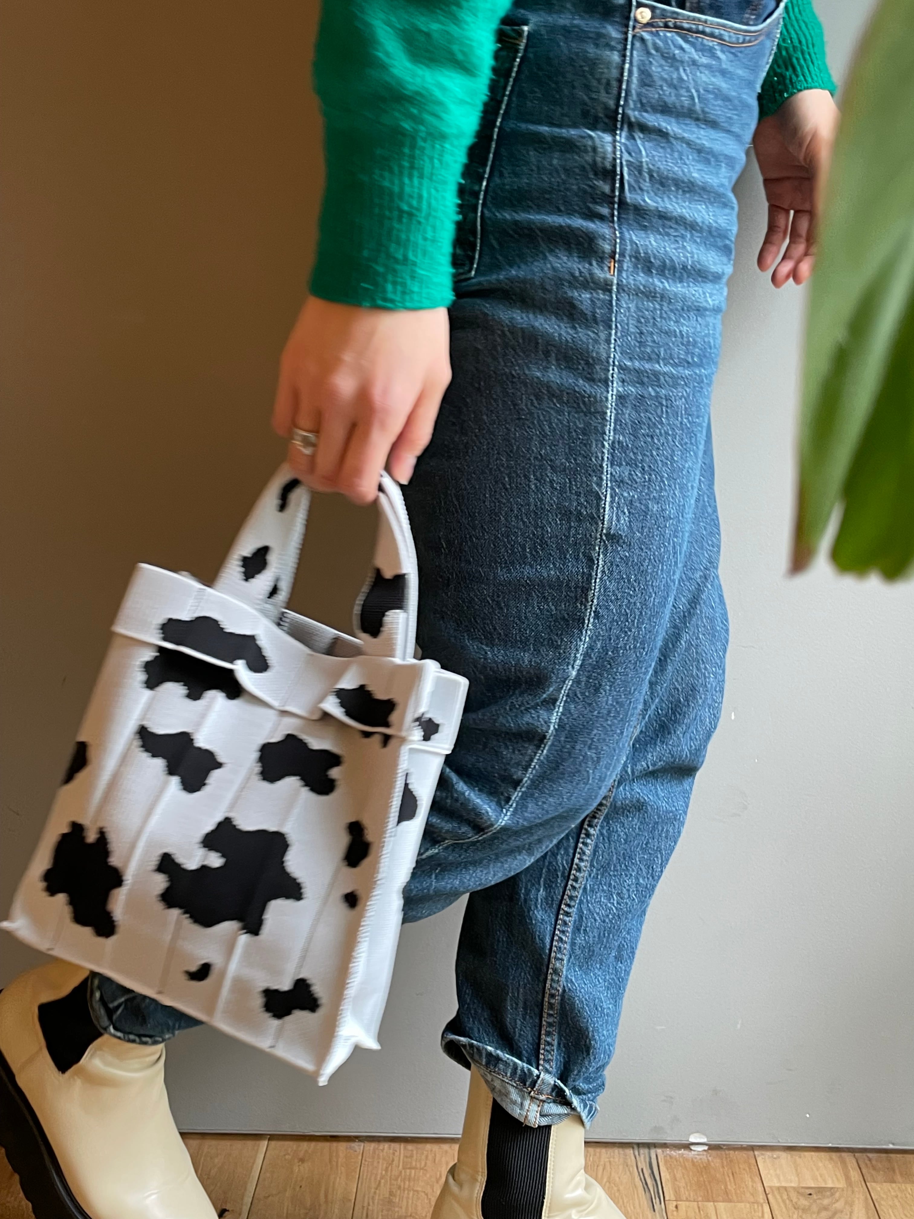 Co-Knitty / Cow / White