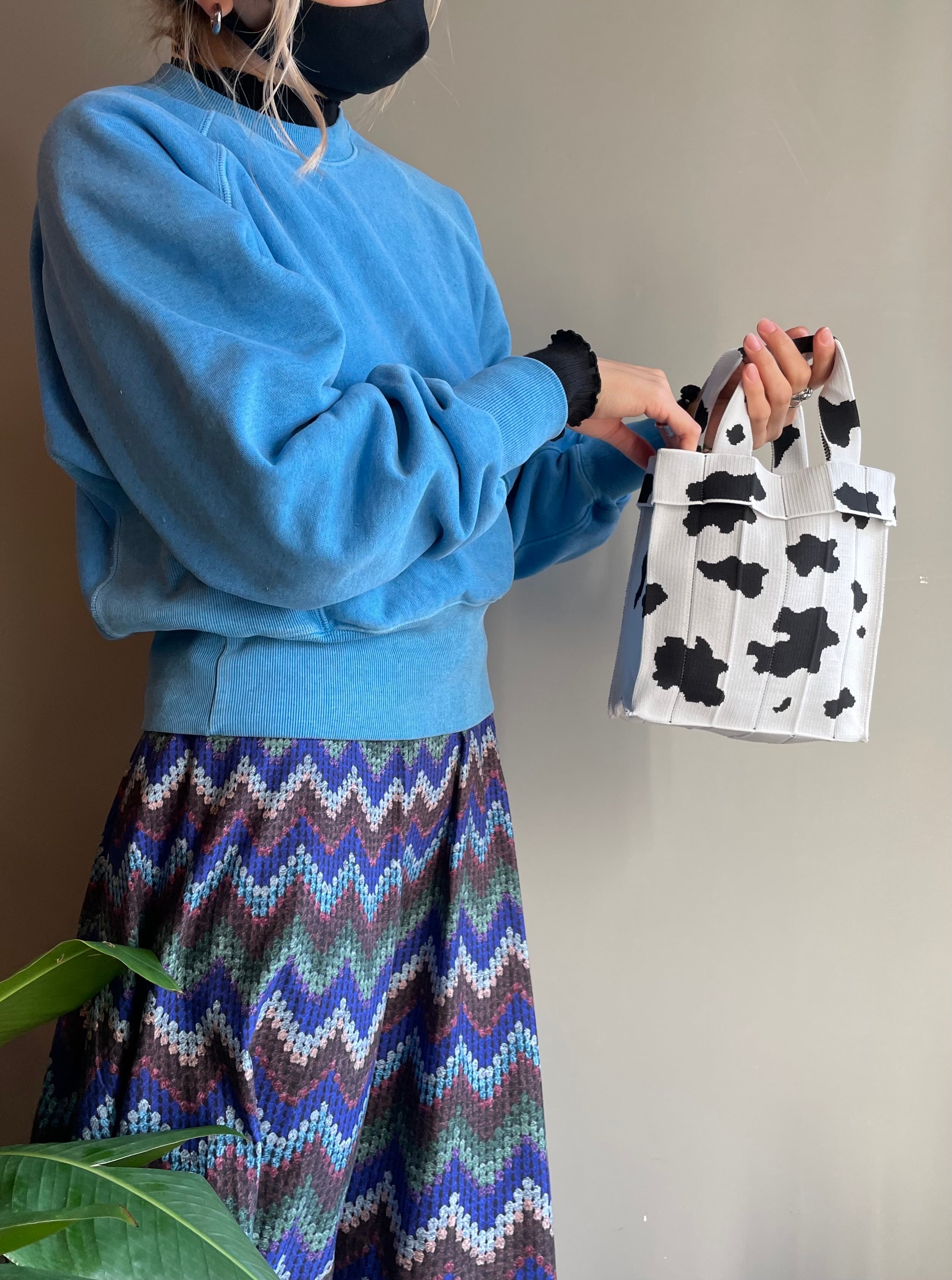 Co-Knitty / Cow / White