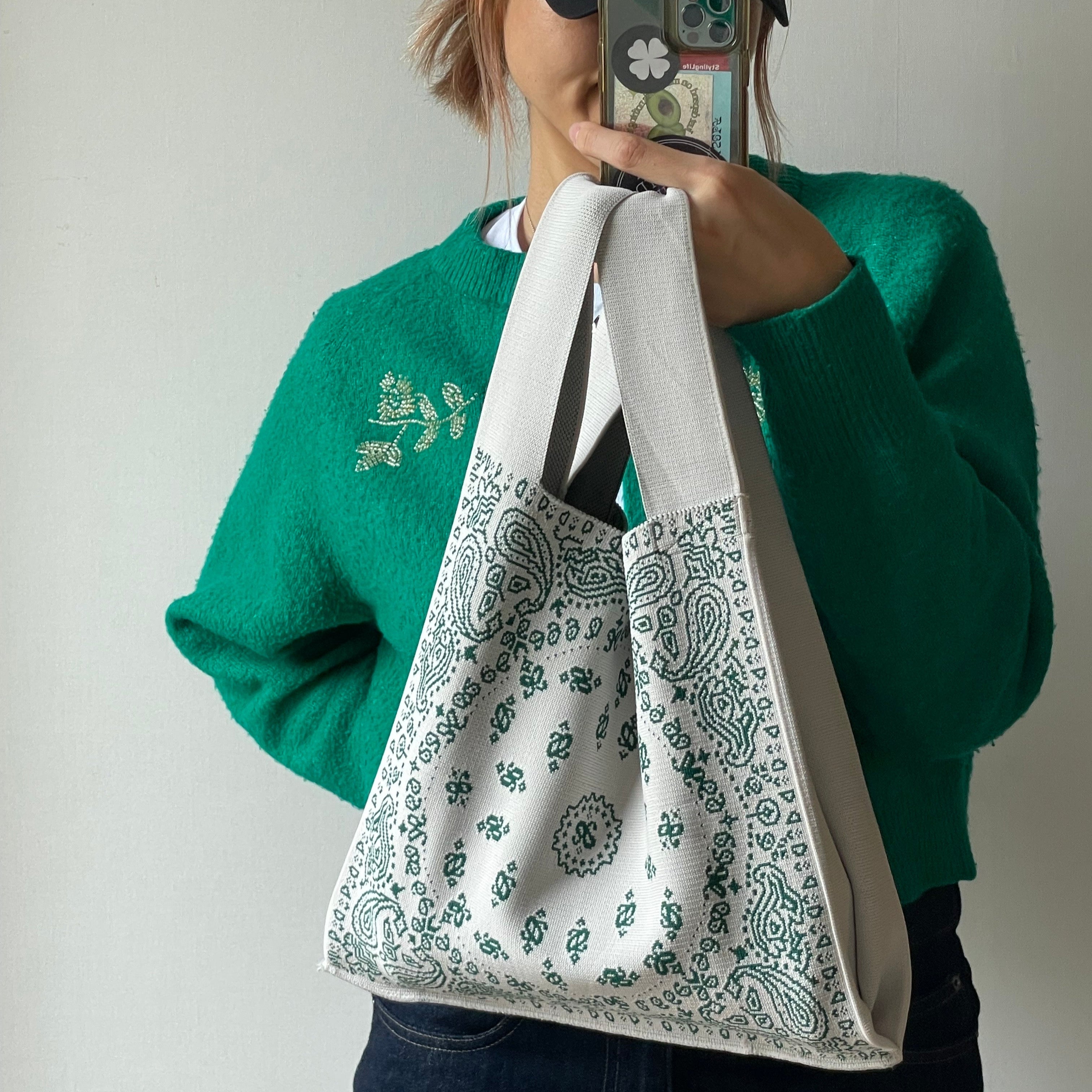 Bunny / Paisley / Green