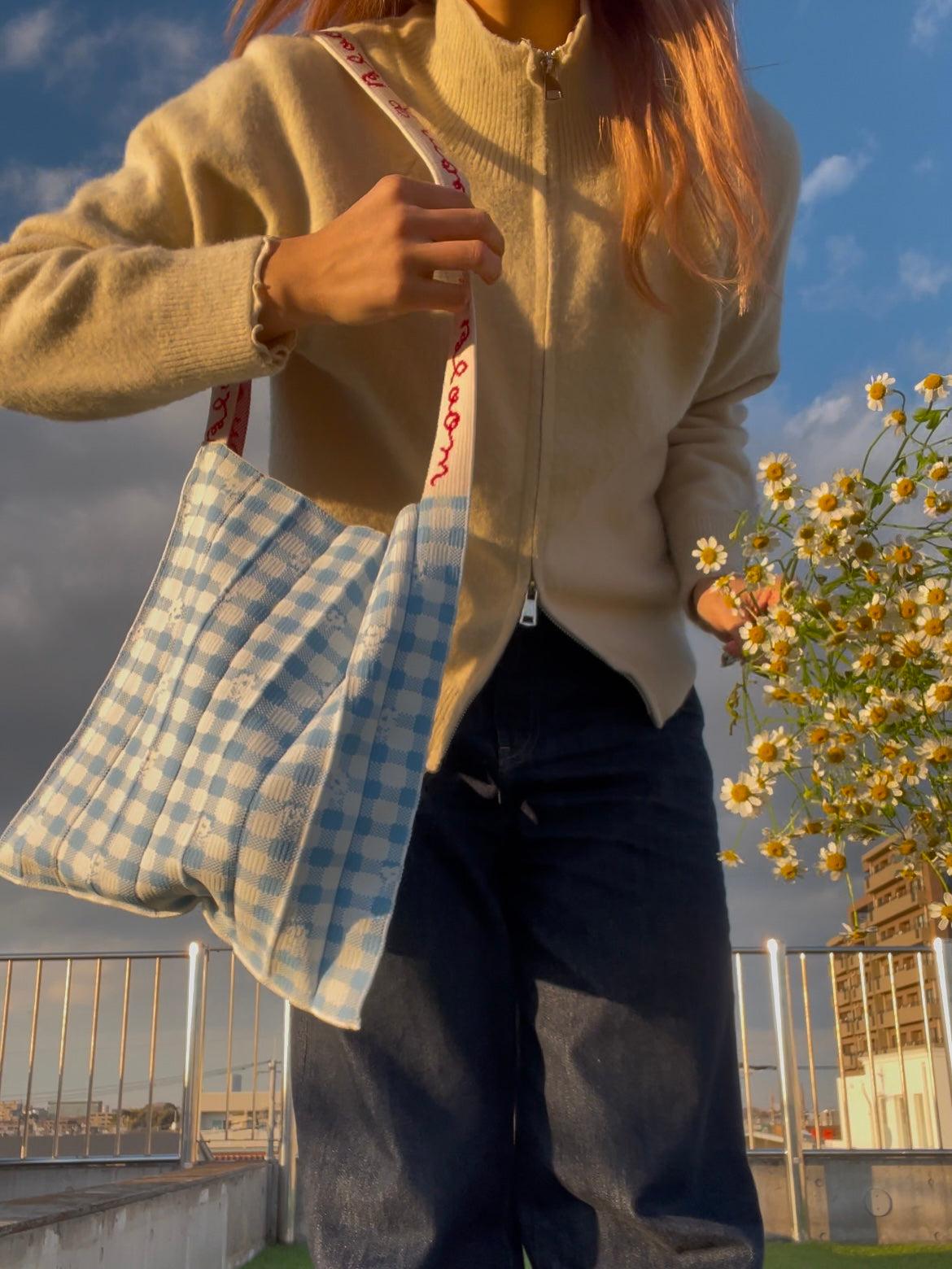 Knitty / Gingham / Lt.Blue