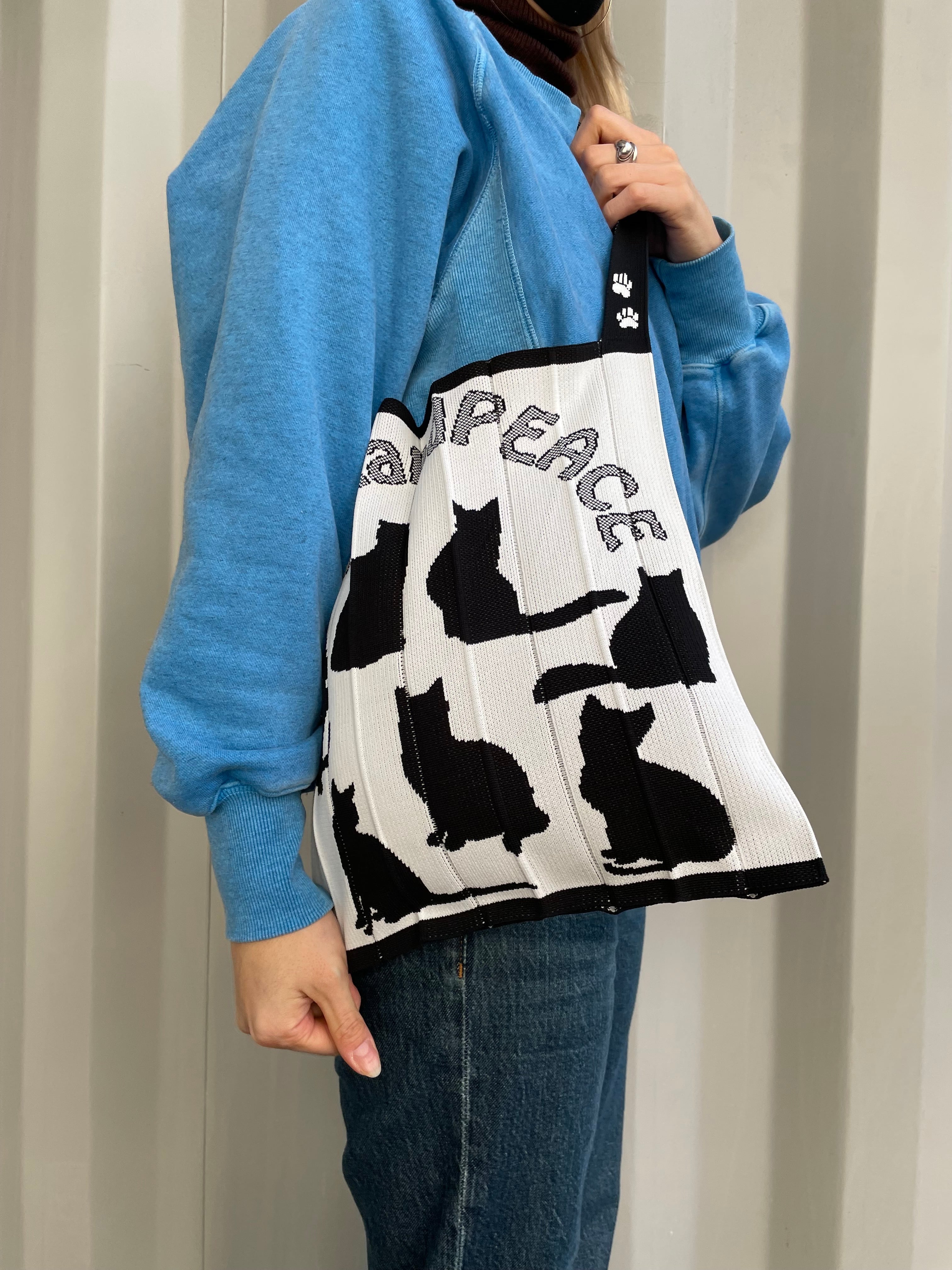 Knitty / Cat / Black (1102) | ショルダーバッグ トートバッグ | KNT365公式オンラインショップ