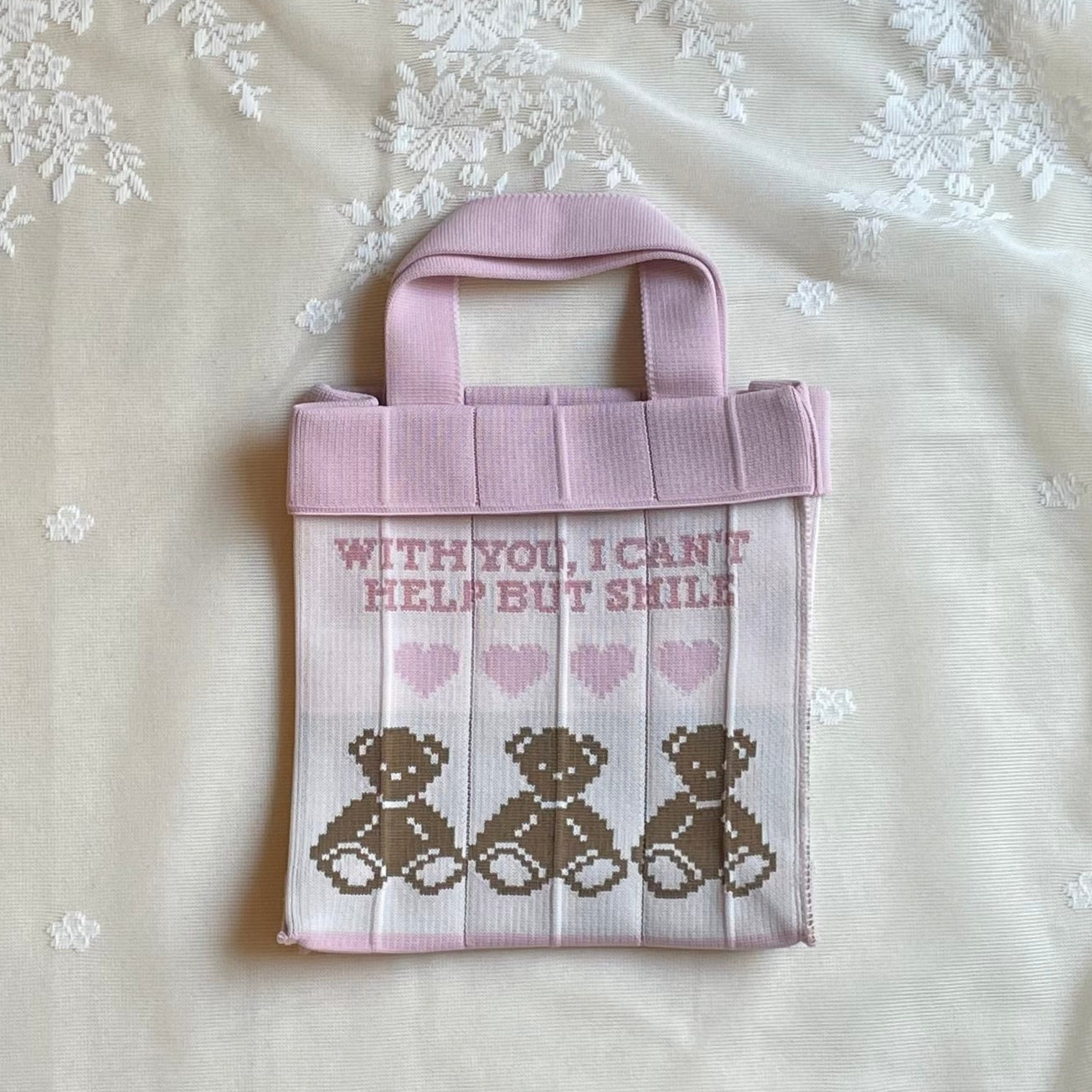 Co-Knitty / 熊 / 粉紅色