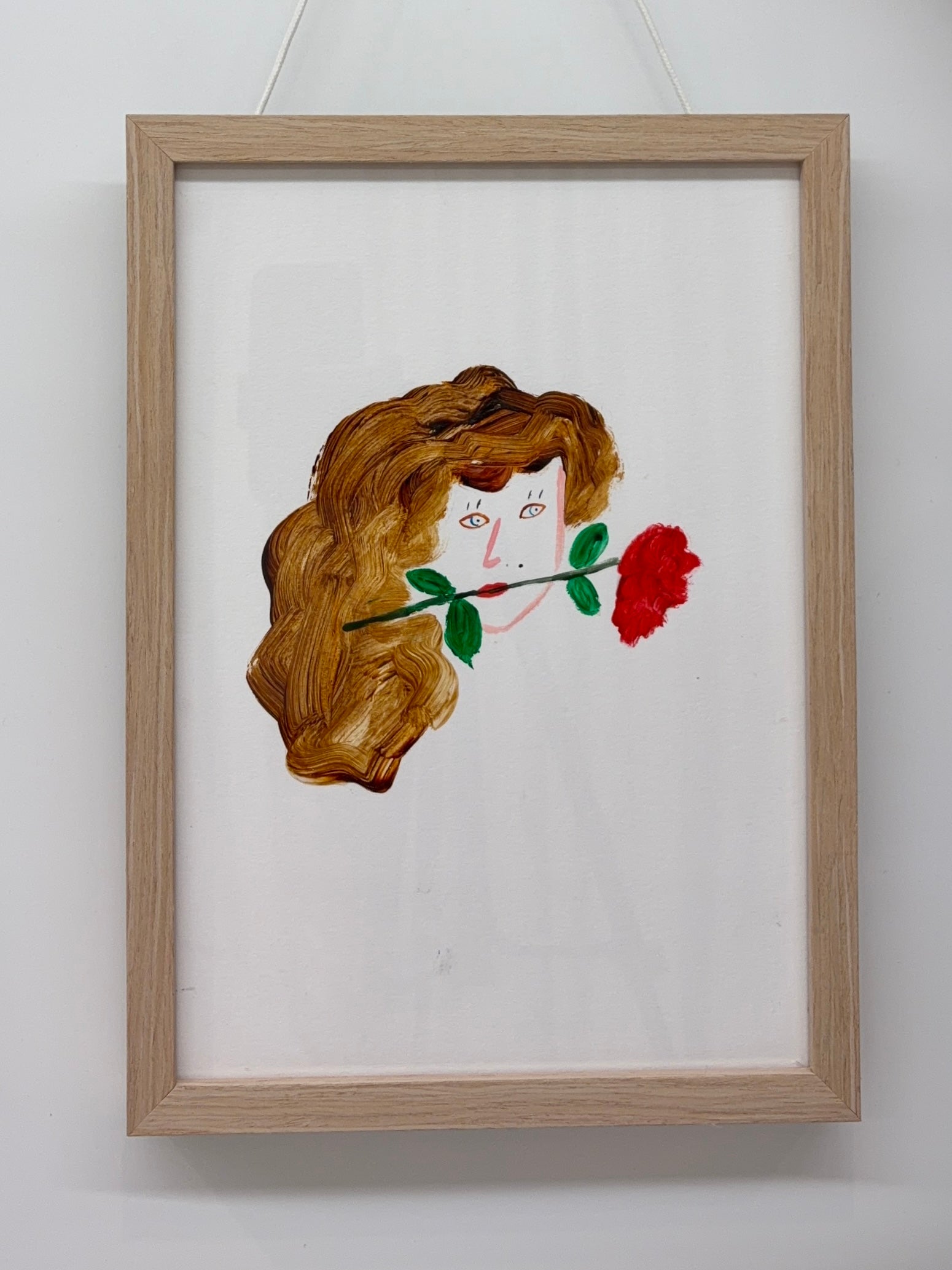 woman with roses