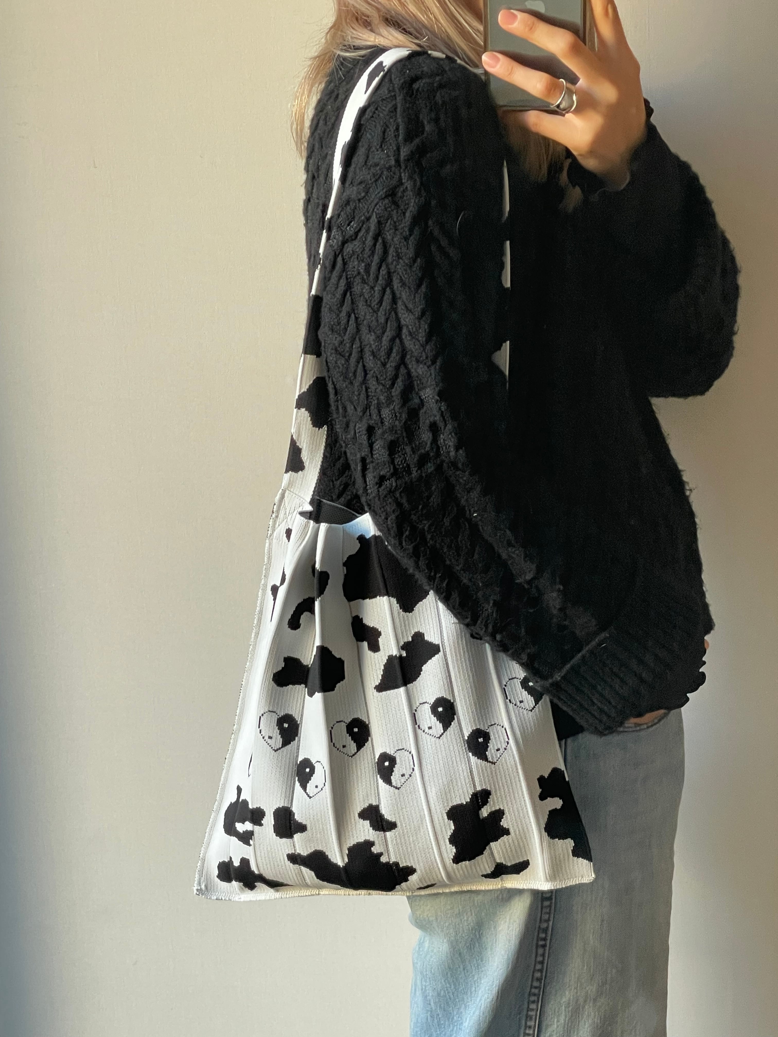 Knitty / Cow / White