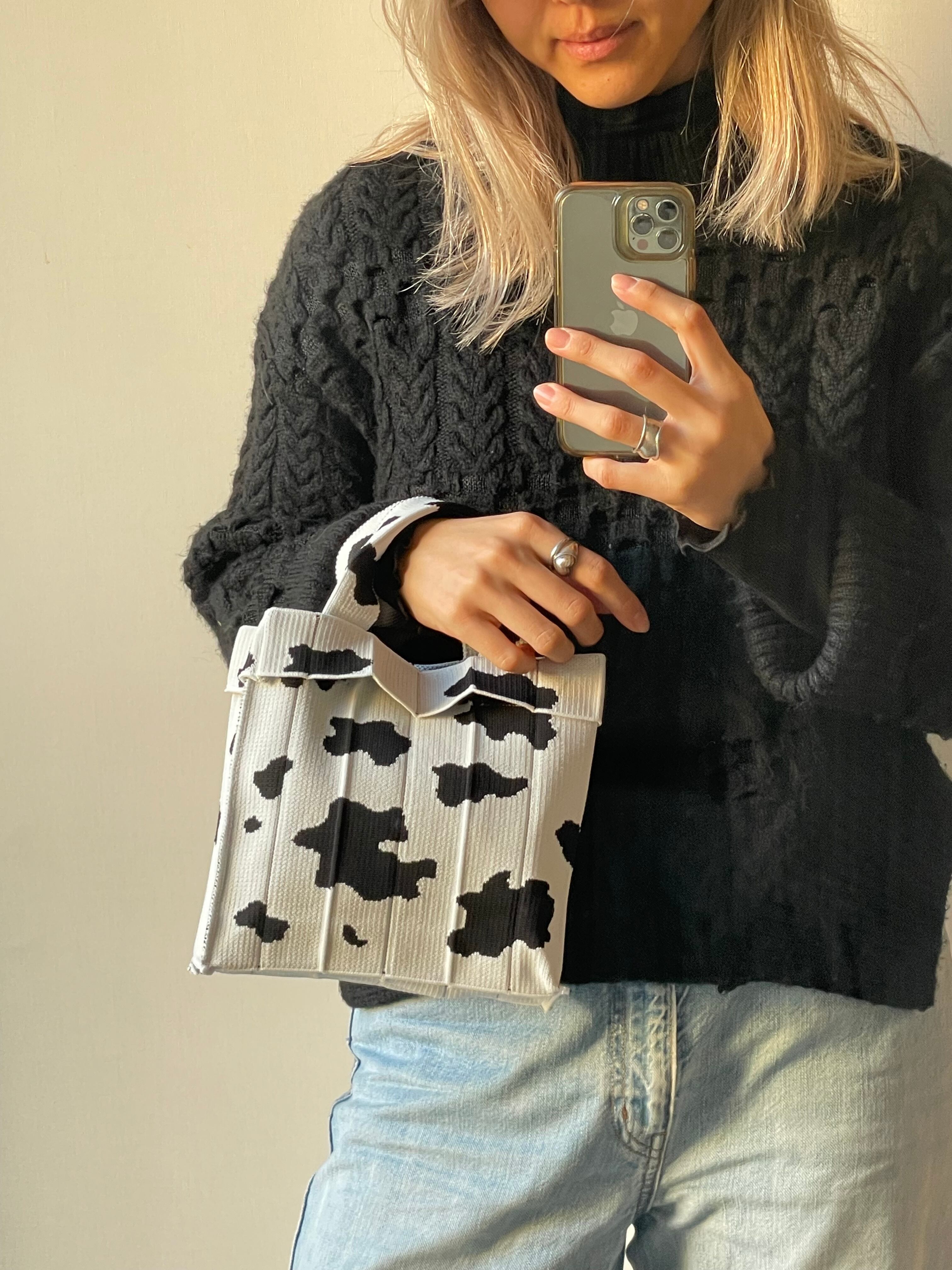 Co-Knitty / Cow / White