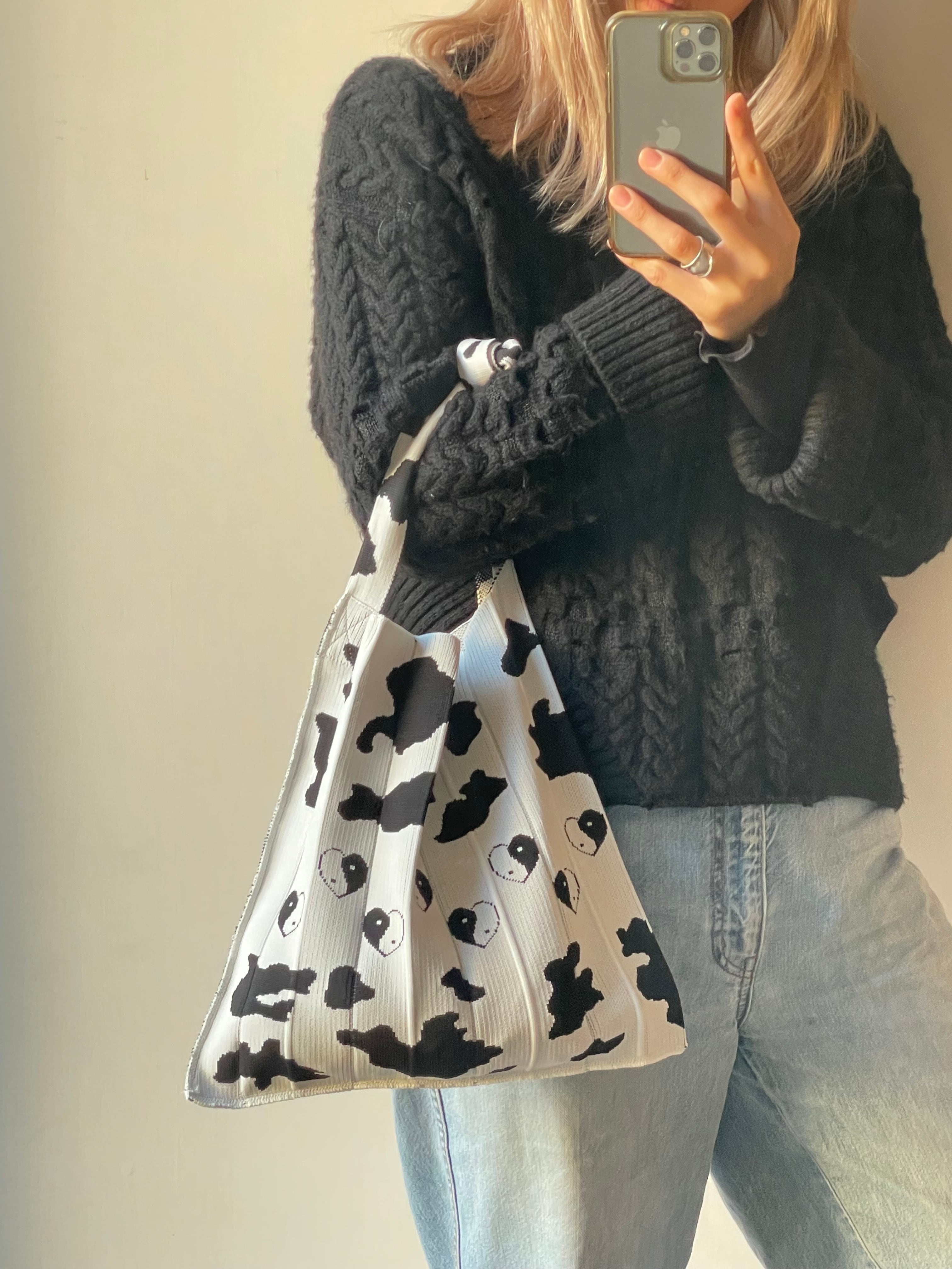 Knitty / Cow / White