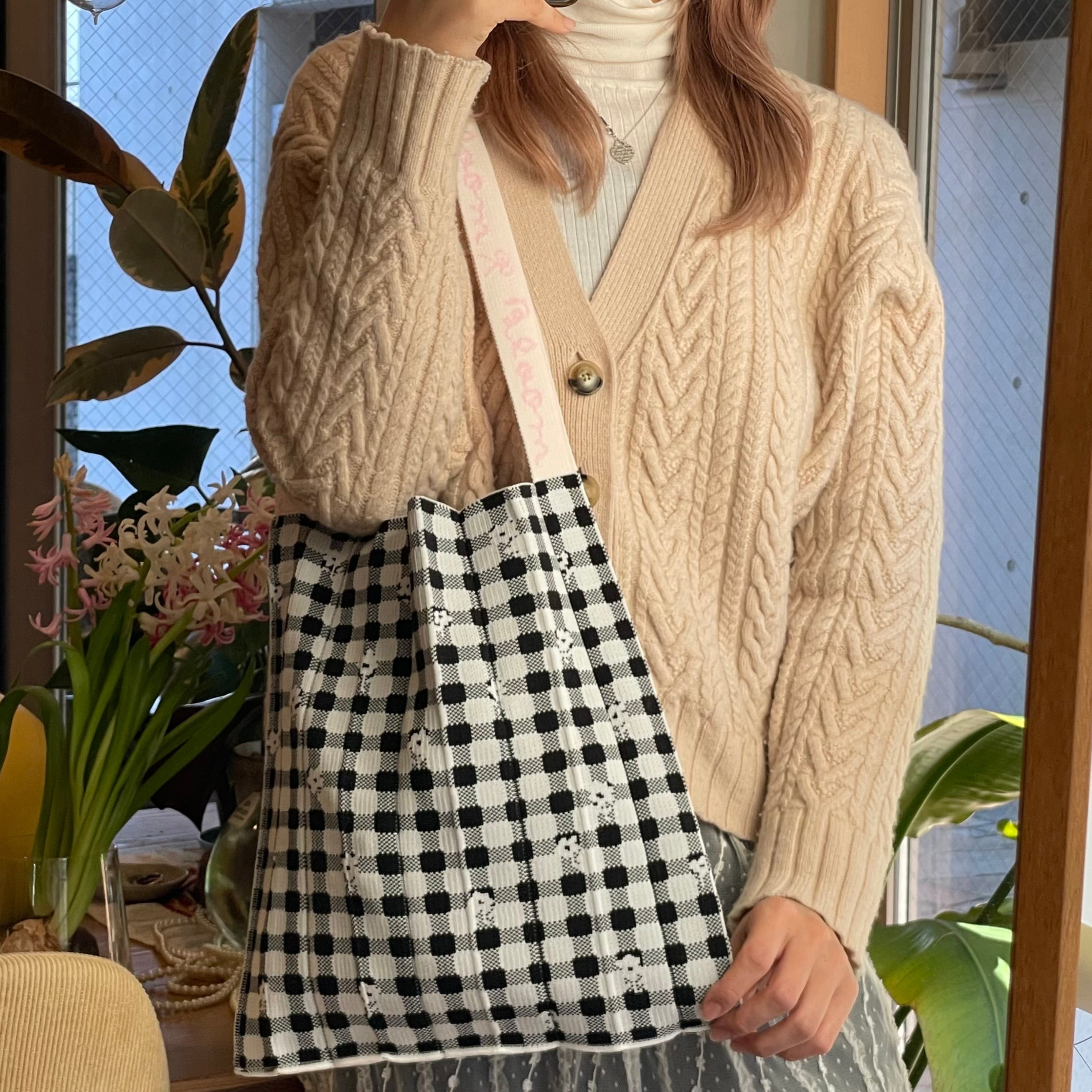 Knitty / Gingham / Black