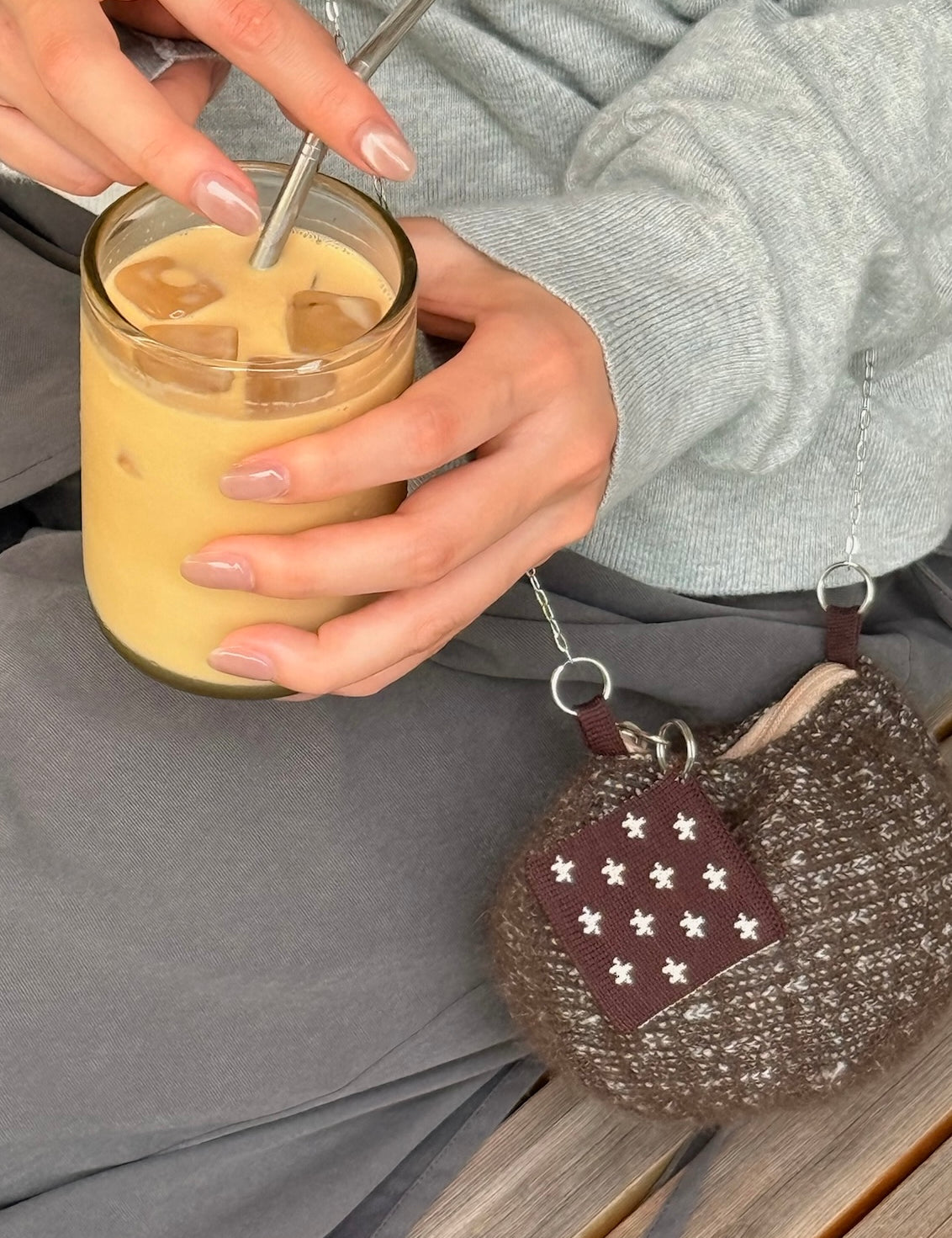 Globe Mohair Pouch