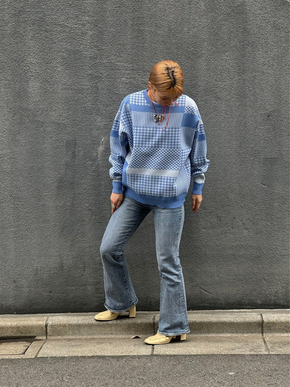 Jumper / Knitted Pattern / Lt.Blue