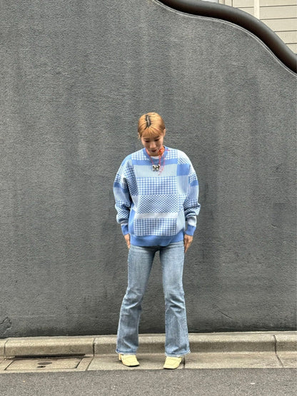 Jumper / Knitted Pattern / Lt.Blue